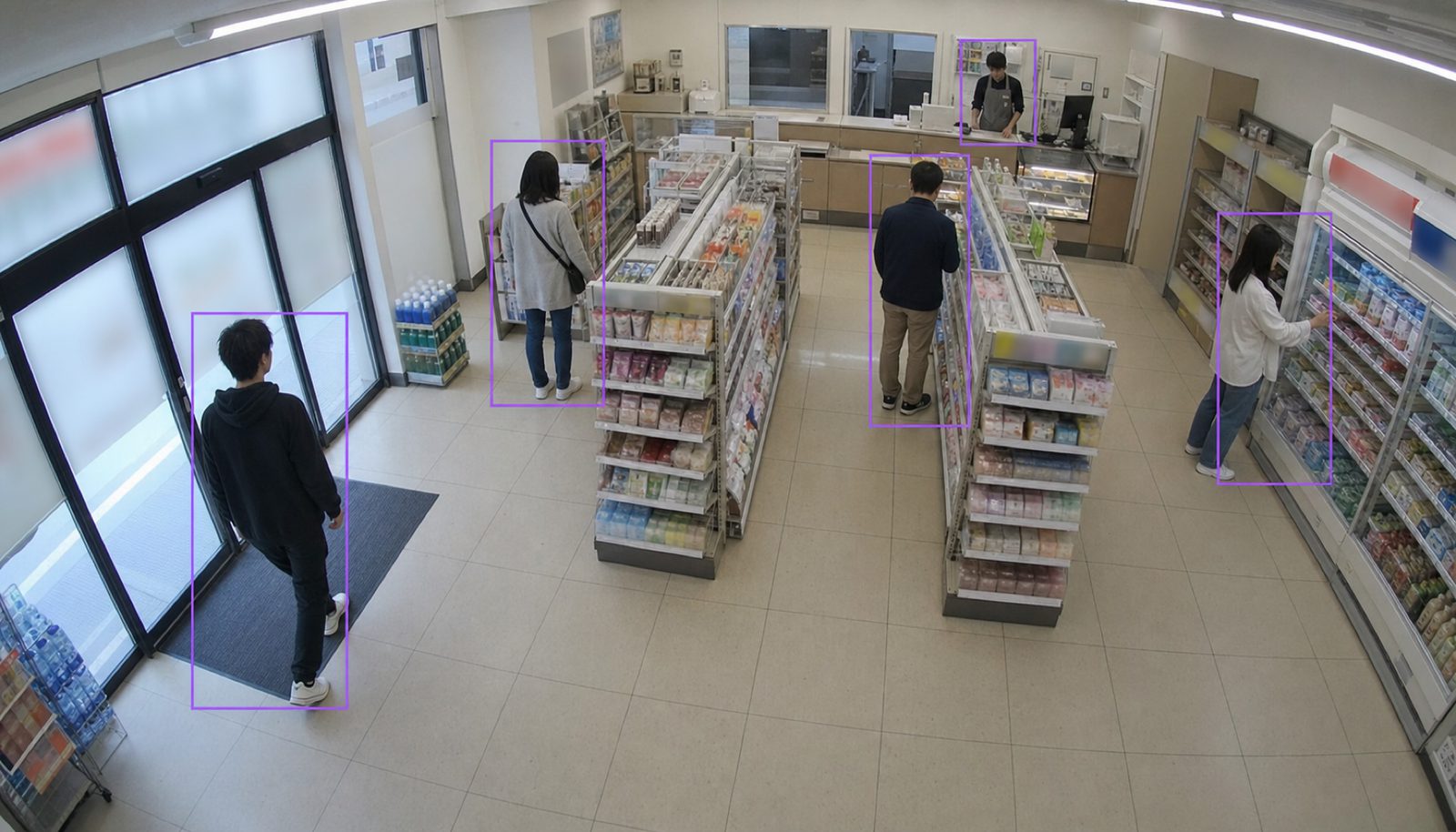 来店客の動きの検出イメージ